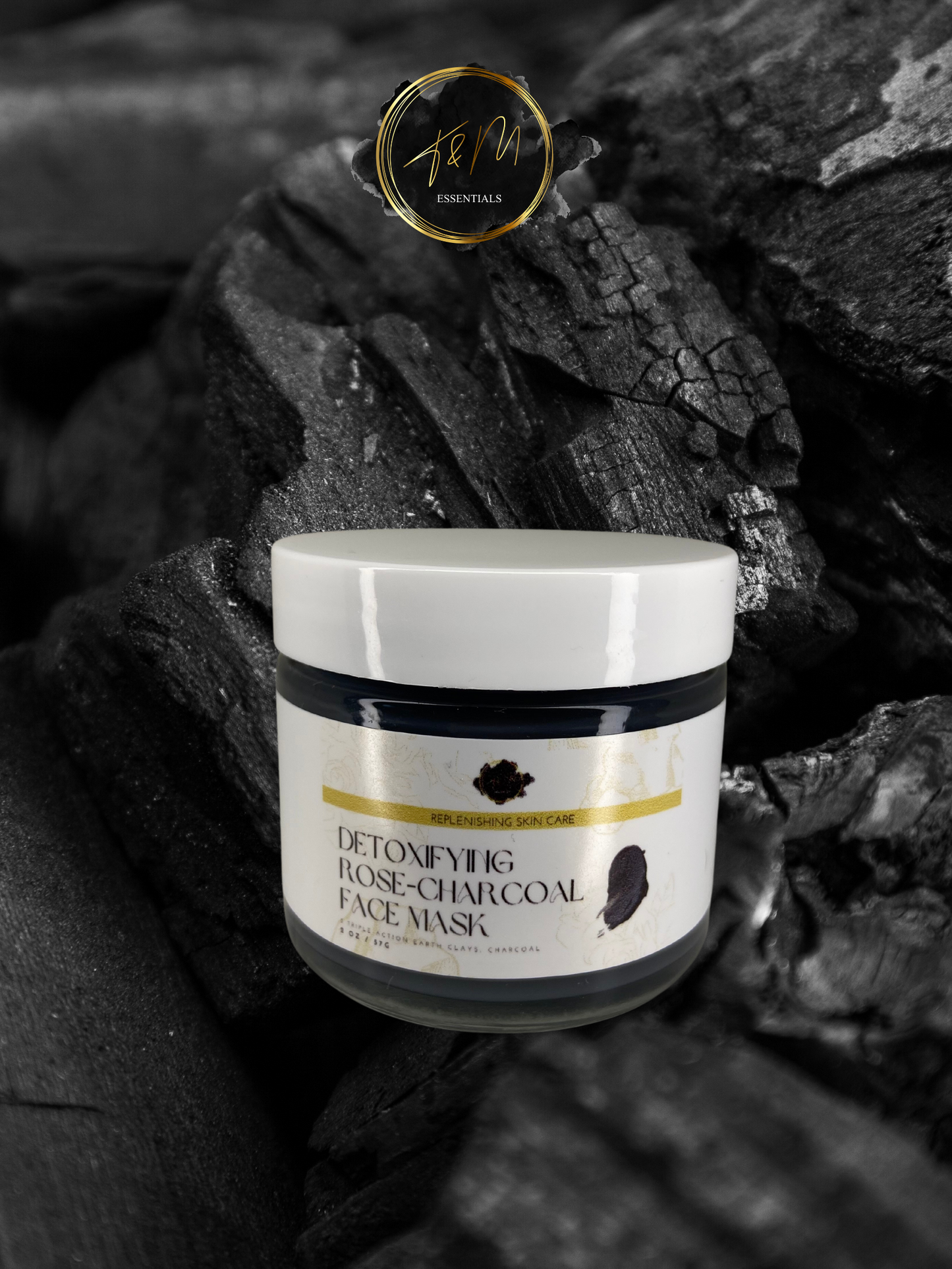 DETOXIFYING ROSE-CHARCOAL FACE MASK