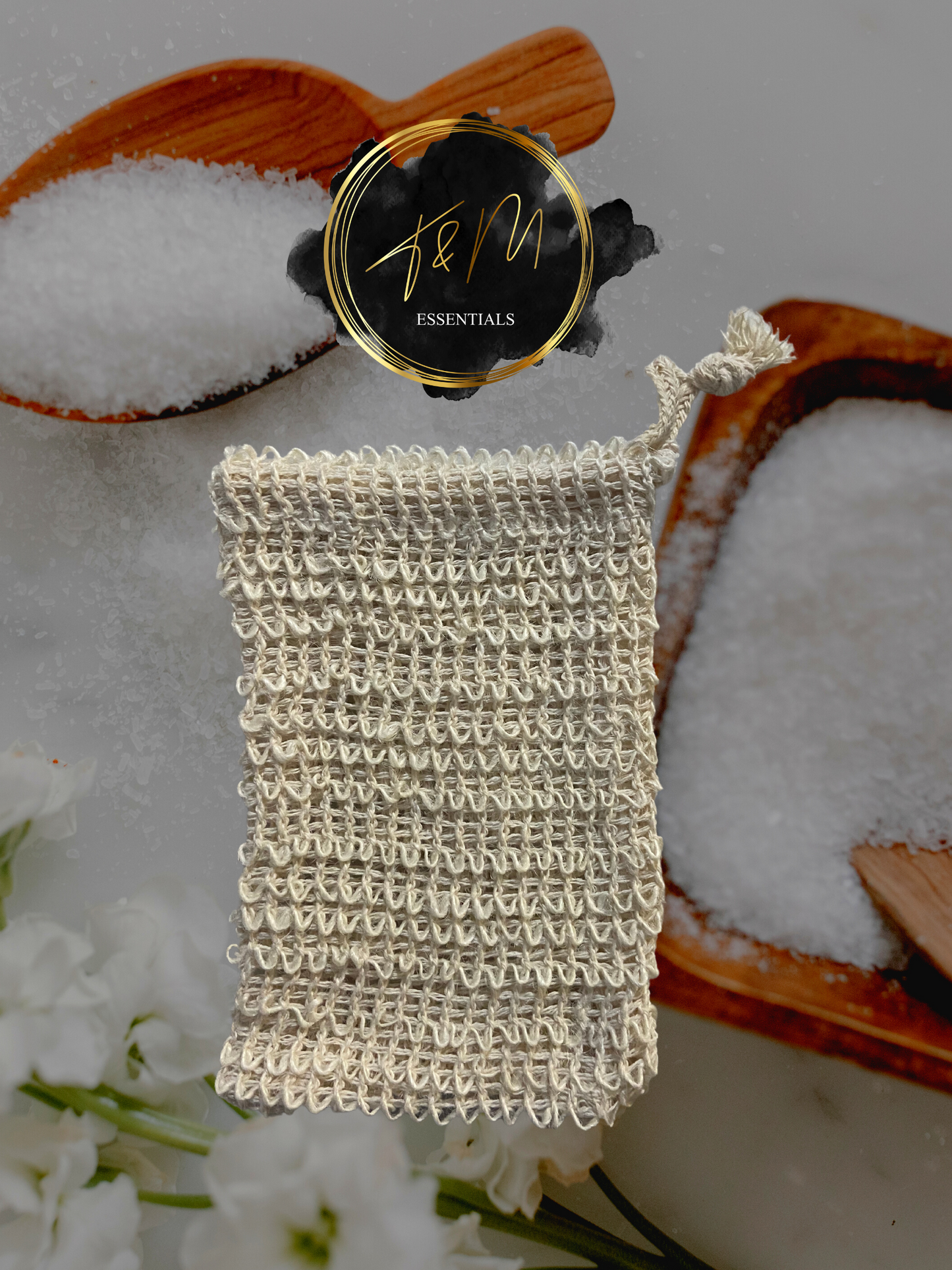 BATH AND SHOWER EXFOLIATING SOAP BAG